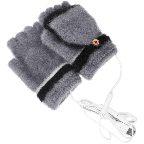 1 pair usb heated gloves for winter warmth
