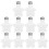 10pcs clear plastic candy bottles for storage and decoration 5