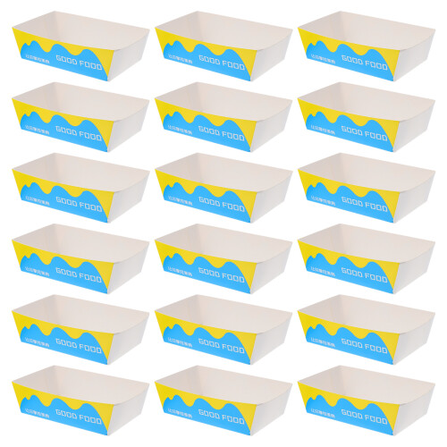 100pcs disposable fried snacks storage boxes oil-proof 1