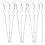 10pcs twisted clear pendant decorations transparent 10