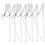 10pcs twisted clear pendant decorations transparent 9