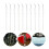 10pcs twisted clear pendant decorations transparent 2
