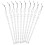 10pcs twisted clear pendant decorations transparent 8