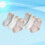3 baby socks rabbit design breathable 6-12 months 2