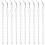 10pcs twisted clear pendant decorations transparent 1