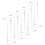 10pcs twisted clear pendant decorations transparent 7