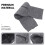 2 pcs warm breathable knee pads for protection (grey) 9