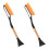 2pcs car windshield snow tool for winter snow removal (orange) 8