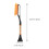 2pcs car windshield snow tool for winter snow removal (orange) 6