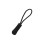 60pcs black zipper pull fixers for luggage bag coat replacement 2