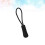 60pcs black zipper pull fixers for luggage bag coat replacement 5