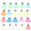 20Pcs Advanced Plastic Colored Shuttlecocks For Outdoor Sports 11