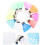 20Pcs Advanced Plastic Colored Shuttlecocks For Outdoor Sports 9
