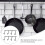 2 pcs clapboard nail free four hooks hanger for home 3