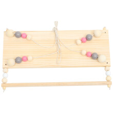 wandplank met kralen, organizer voor boeken en spullen