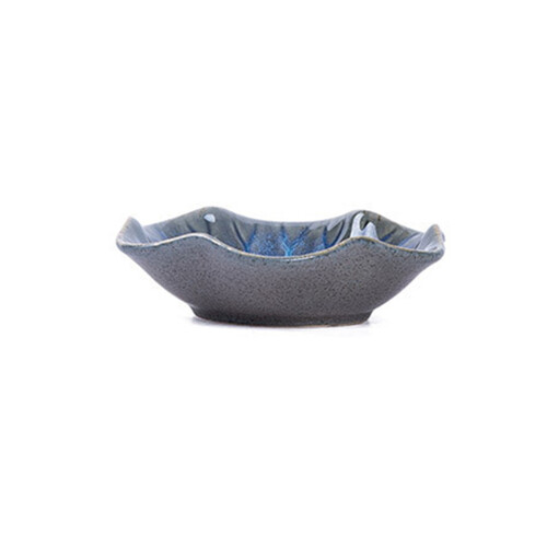 3Pcs Japanese Style Ceramic Seasoning Plate Lotus Leaf Dipping Dish 2