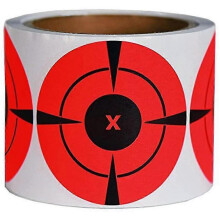 Target Sticker Roll, Self Adhesive Shooting Targets, Bright Fluorescent Red Shooting Targets