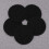 12pcs round self adhesive hook loop tape dots black 8