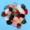 30 pluizige kunstbont pompons 10 cm met elastiek 4