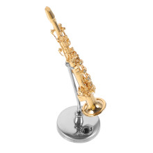 1 set mini-saxophon mit decorationen und figurine spielzeug-prop