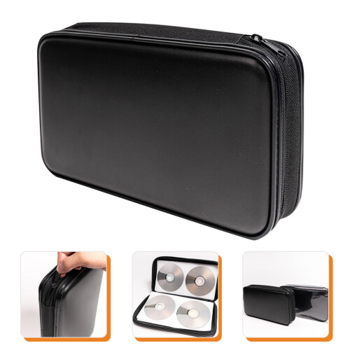 Cd Case 80 Capacity Dvd Storage Holder Wallet With Zipper 2