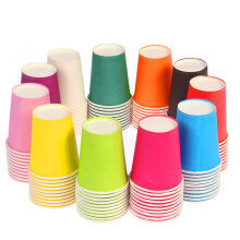 100pcs thickened colorful paper cups for kids diy craft grass green
