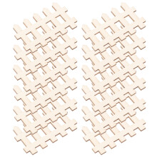 100 pcs mini wooden picket fence for garden miniature fencing