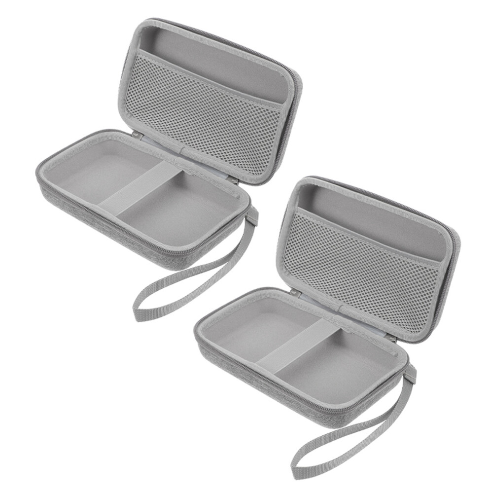 Artibetter 2Pcs Makeup Brushes Bag Portable Large Capacity Storage Organizer