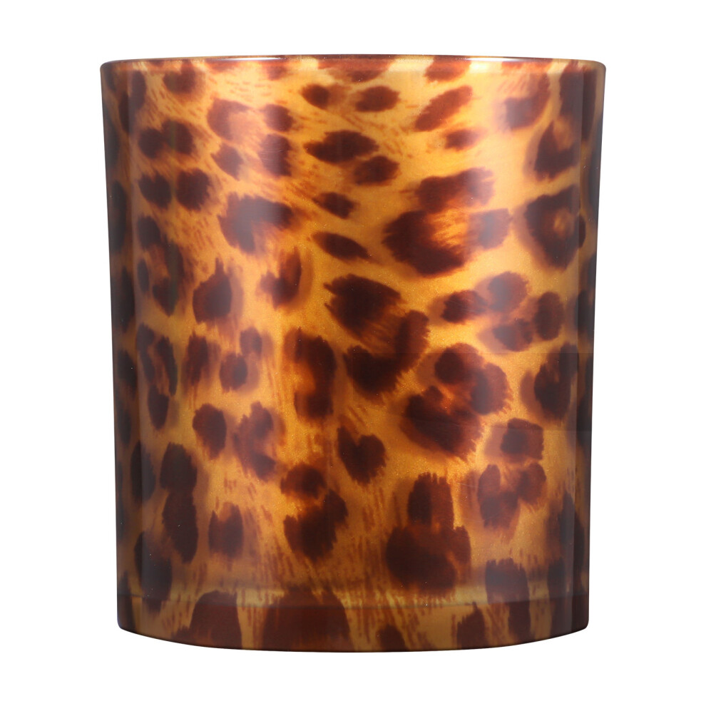 1pc Creative Leopard Glass Molding Candlestick Bar Decoration (Yellow)-image-OPC-PKTBSXZ-NEW