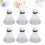 24Pcs Plastic Badminton Shuttlecocks For Outdoor Use White 11