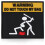 sticky caution patch for clothing backpack warning slogan embroidered 1