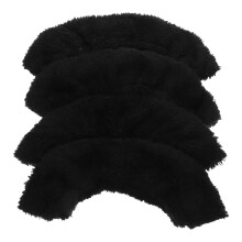 2 Pair Kids Elastic Skating Cover Plush Towel Protector Black M