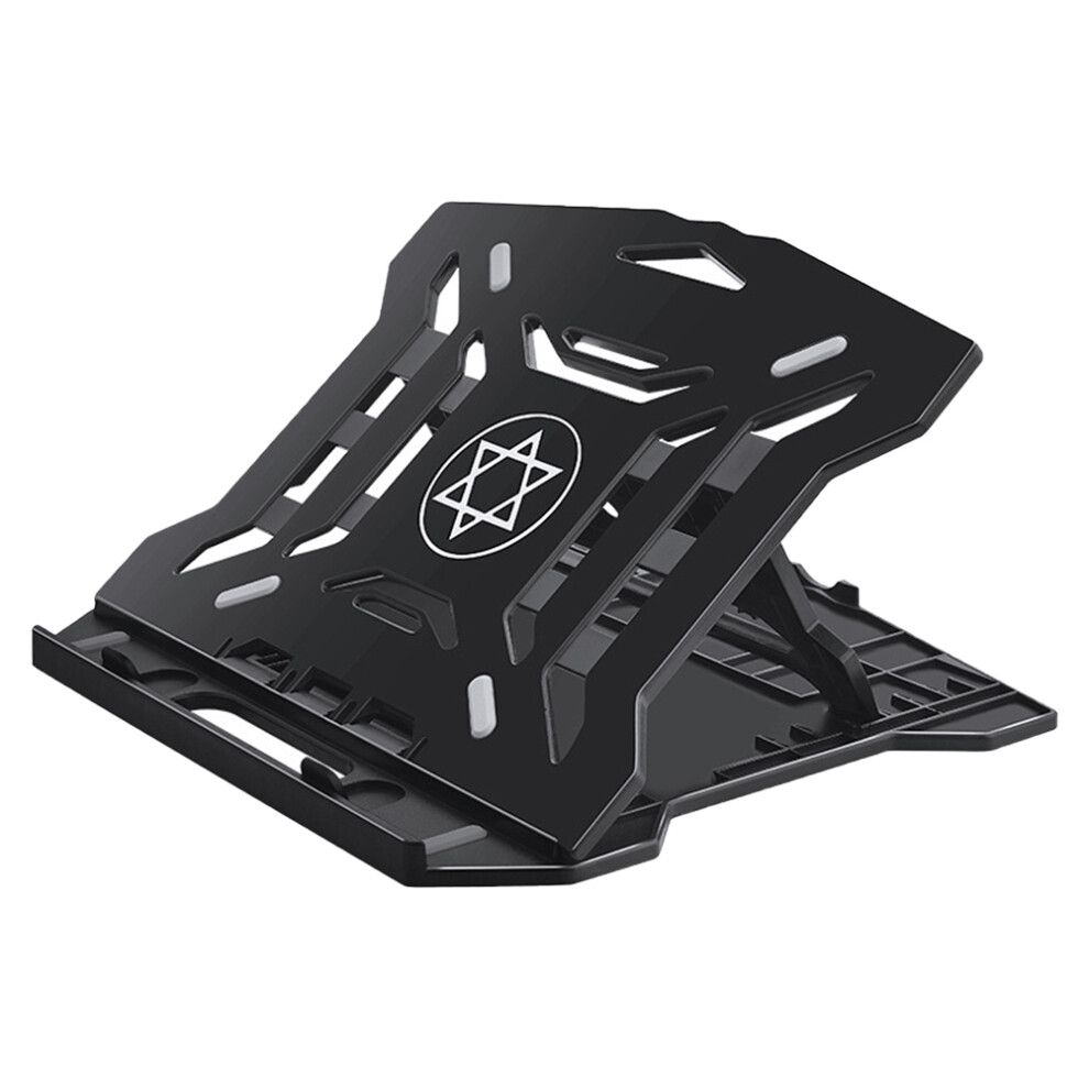 Laptop Bracket Abs Foldable Desktop Notebook Pc Holder Black 3312973156910
