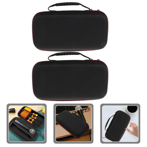 2 pcs portable microphone case for handheld mic storage and travel 2