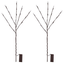 2pcs 20leds battery powered willow twig lights for home party decor