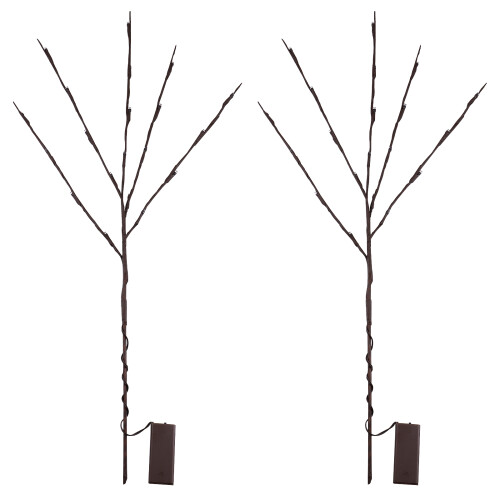 2pcs 20leds battery powered willow twig lights for home party decor