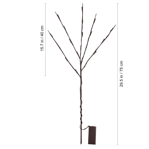 2pcs 20leds battery powered willow twig lights for home party decor 1