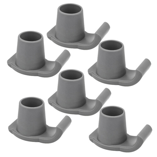 6pcs reusable nonstick walker ski glides universal crutch tips