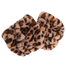 1 pair leopard knee pads, warm protective covers