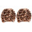 1 pair leopard knee pads, warm protective covers 5