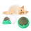 2pcs rotatable cat licking mint ball with catnip for 10