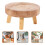 Holz Blumentopf Ablage Hockerförmiger Vasenständer Wohnaccessoire 10