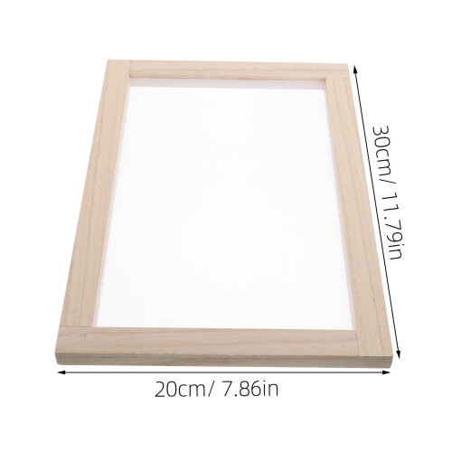2 papiermachinale frames voor kinderen met gaas, doe-het- 2