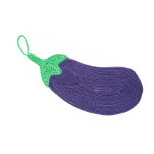 1Stk Eggplant Förmige Katzenspielmatte Aus Strapazierfähigem Sisal
