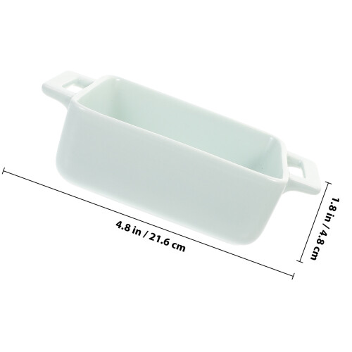 1Pc Green Ceramic Baking Pan Household Practical Cake Tray 1