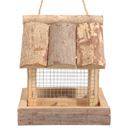 vogelfutterhäuschen aus eisen aufhängen für 2