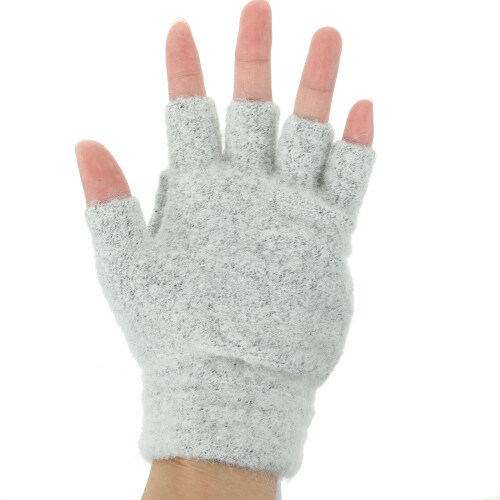 1 paar usb-beheizte strickhandschuhe doppelseitig mit fingern 2