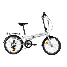YOAC Alloy Folding Bike, 20in Wheel - Silver