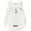 Tennis Racket Storage Backpack White Protective Padding Fits Standard Rackets Multi-Compartment Adjustable Straps 1