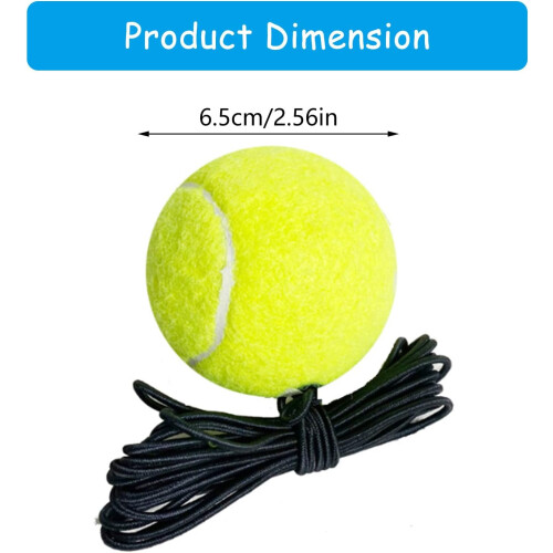 Tennis Balls 5Pcs Professional Beginner Training Balls With Elastic String Practice and Tennis Trainer Replacement Tool 1